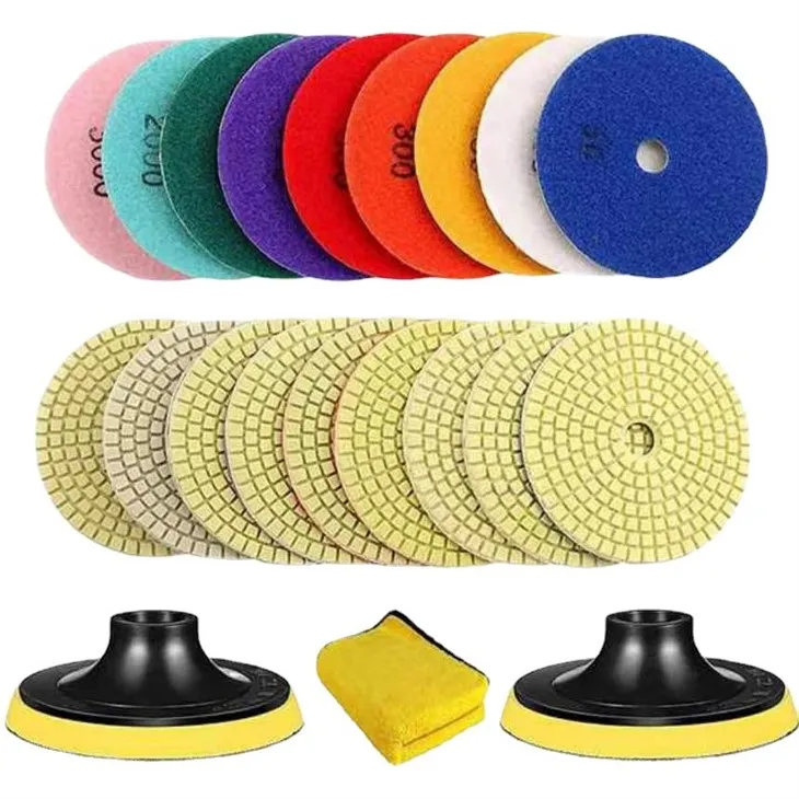 Diamond Polissage Pad pou Orbital Sander