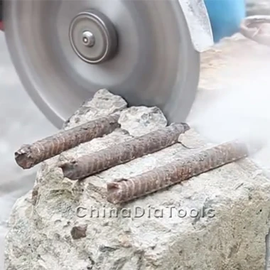 will diamond cutting blade cut rebare in concrete